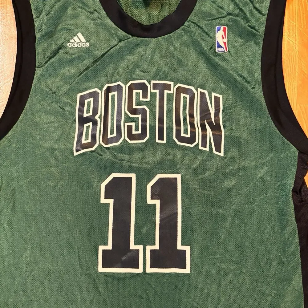 Vintage Adidas NBA Boston Celtics #11 Glen Big Baby Davis Basketball Jersey SZ M